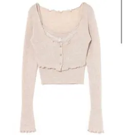 Brenda lace knit set beige AM0756 - メルカリ
