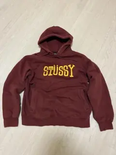 Stüssy バーガンディ フルジッパーパーカー - メルカリ