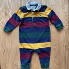 ラルフローレン ロンパース ラガーシャツ 6M 70cm
