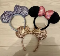 ディズニーカチューシャ/ミニーちゃん/スパンコール
