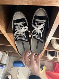 【レア】CONVERSE ALL STAR スニーカー ブラック ローカットのサムネイル
