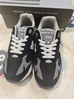 New Balance 993 ブラックホワイト スニーカー