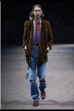 GUCCI エコブリーチドリップド オーガニック デニムパンツ　27のサムネイル
