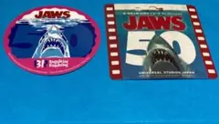 usjジョーズ　50周年記念シール2枚セット　ユニバサーティワン限定セット