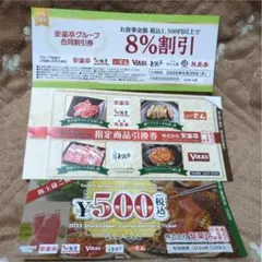 安楽亭株主優待&指定商品引換券&8%割引券 - メルカリ