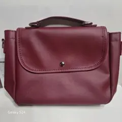 推し活バッグ ミニショルダー 2WAY ハンドバッグ ボルドーのサムネイル