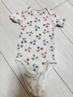 【美品】H&M フルーツ柄ロンパース 6-12ヶ月