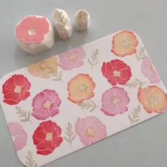 消しゴムはんこ　ヒナゲシはんこ