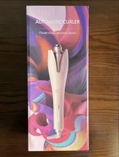 カールアイロン　オートカールアイロン　ピンク　自動巻き