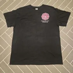 ダニューブ消防署 ピンクリボン チャリティTシャツ 黒 M 両面プリント