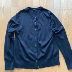UNIQLO ユニクロ　クールネックカーディガン　XL 黒