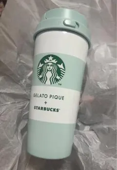ジェラートピケ ジェラピケ スタバ タンブラー ボーダー ミントグリーン