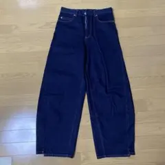 B.C STOCK DU JOUR ダークブルー バレルバギージーンズ　38