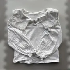 ホワイト長袖シャツ 140