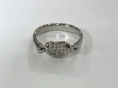 美品ティファニー　TIFFANY&CO. ビーンダイヤpt950リング　約９号
