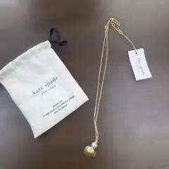 kate spade new york 貝殻パールネックレス ゴールド
