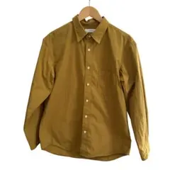 INHERIT 長袖シャツ マスタードカラー Mサイズ
