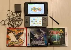極美品 New3DS LL 黒 箱付 ポケモン ゼルダ