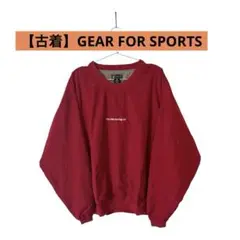 【古着】GEAR FOR SPORTS ナイロン　プルオーバー　赤　ゴルフ