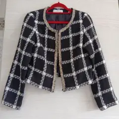 CECIL McBEE　ブラック　ツイードジャケット