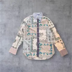 Paul Smith 花柄パネル切替シャツ Mサイズ 美品