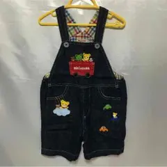 中古美品送料無料 ミキハウス オーバーオール サイズ90センチ サロペット