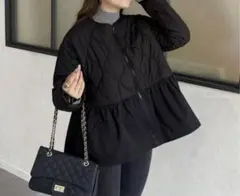 プロズヴェール　キルティング切替ペプラムブルゾン　Mサイズ　キルティング