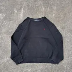 90s Polo by Ralph Lauren スウェット ブラック 刺繍