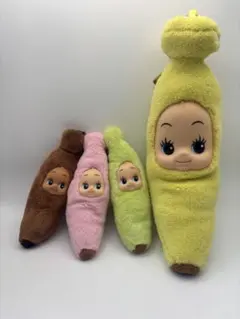 カラー バナナ コスチュームキューピー 4体セット タグ付き レア