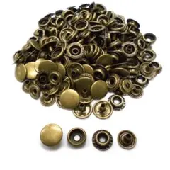 J-15 ジャンパーホック 15mm アンティーク 50組 レザークラフト