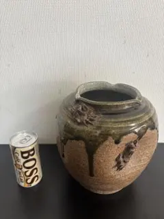 【現状品】蟹装飾 陶器花瓶 壺 2026年最新】蟹 花瓶の人気アイテム - メルカリ