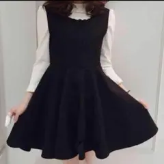 最終値下げ エブリン バックリボン ワンピース 黒