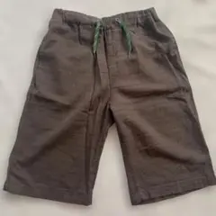 子ども半ズボンハーフパンツ ポケット付き ごげ茶色160センチ しまむら