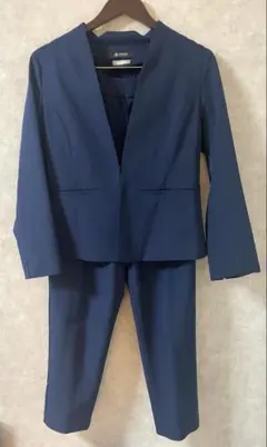 nano universe レディース ネイビー スーツ セットアップ 38㎝