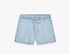 極美品ZARA(ザラ)ライトブルーデニムショートパンツ