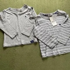 POLO グレー長袖Tシャツ2枚セット