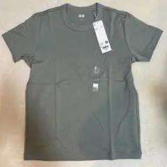 新品タグ付☆ユニクロ☆クールネックTシャツ☆グリーン