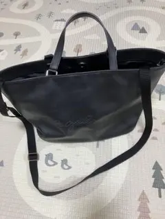 アニエスベーボヤージュPAS26-012wayトートバッグブラックショルダー 
