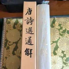 【最終価格】書道書籍　清雅堂　唐詩選通解