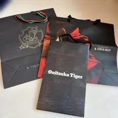 ショップ袋 3枚セット Onitsuka Tiger他
