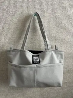 ホワイトグレー トートバッグ