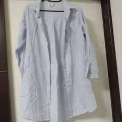 七分袖ロングシャツ