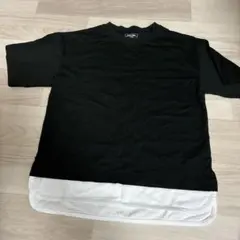 GLOBAL WORK レイヤード風 Tシャツ ブラック 130のサムネイル