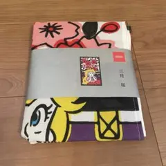 ニンテンドーミュージアム　フェイスタオル　三月 桜 ピーチ姫　マリオ 花札