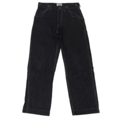 schott ヒッコリーデニム ブラック 30 ウォバッシュパンツ シンチ