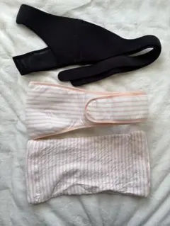 【美品】ワコール 産前産後骨盤ベルト ブラック L ピジョン妊婦帯セットL〜LL