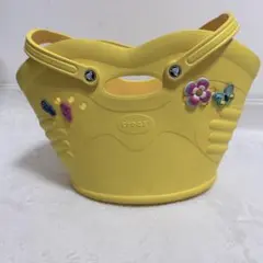 Crocs クロックス イエロー ラバーバッグ ジビッツ付き トートバッグのサムネイル