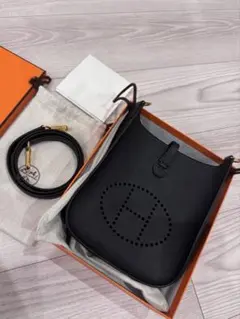 新品未使用品】エルメス ミニエブリンTPM 黒 シルバー金具 W刻印