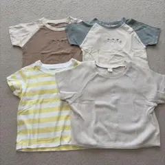 ベビー半袖 Tシャツ 4枚セット まとめ売り 保育園 80cm 綿100%のサムネイル
