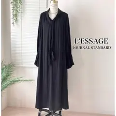 【2023AW】L'ESSAGE サテンボウタイワンピース